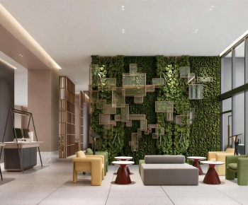 Modern Office Reception Desk-ID:541620028