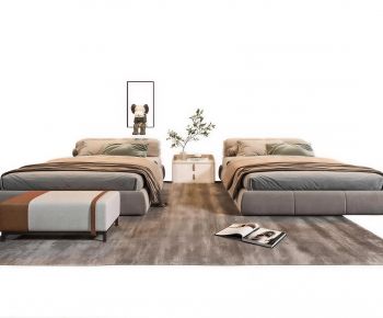 Modern Single Bed-ID:175208093