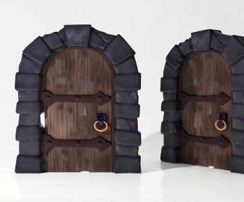New Classical Style Single Door-ID:719892985