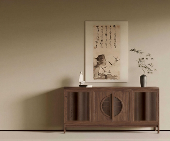 New Chinese Style Entrance Cabinet-ID:897317894