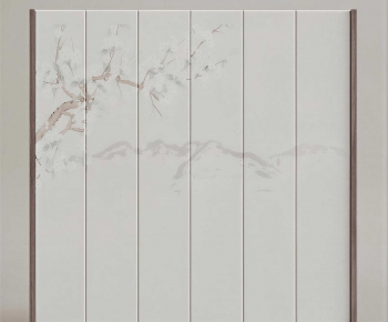 New Chinese Style TV Wall-ID:525573972