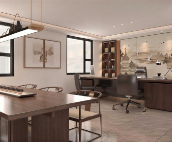 New Chinese Style Manager's Office-ID:979371073