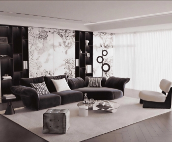 Modern A Living Room-ID:485323914