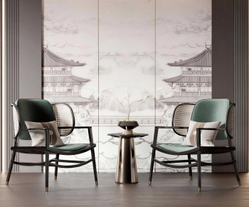 New Chinese Style Lounge Chair-ID:813730964