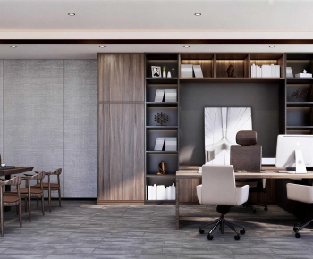 New Chinese Style Manager's Office-ID:360300512