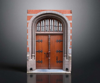 New Classical Style Single Door-ID:138547903