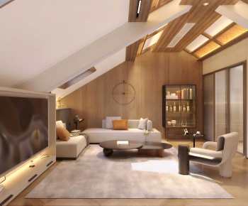Japanese Style A Living Room-ID:755207065