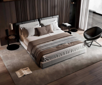 Modern Double Bed-ID:246484048