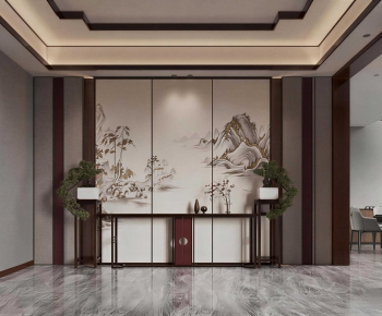 New Chinese Style Hallway-ID:878889623