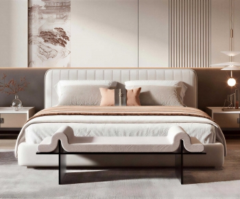 New Chinese Style Double Bed-ID:838789954