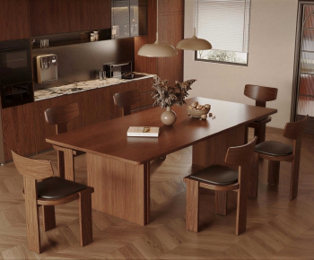 Modern Dining Table And Chairs-ID:755824098