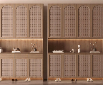 Wabi-sabi Style Shoe Cabinet-ID:522699121