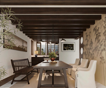 New Chinese Style Dining Room-ID:127396112