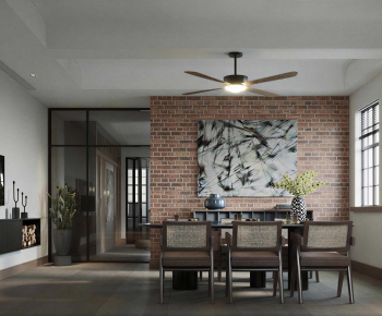 Wabi-sabi Style Dining Room-ID:234597925