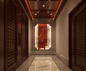 New Chinese Style Hallway-ID:109466087