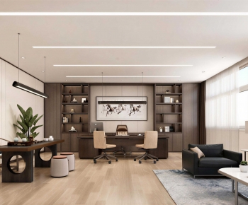 New Chinese Style Manager's Office-ID:232070925