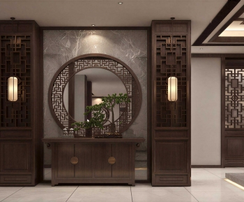 New Chinese Style Hallway-ID:861926083