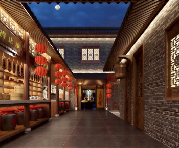 Chinese Style Commercial Street-ID:128120905