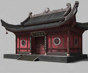 Chinese Style Ancient Architectural Buildings-ID:506198884