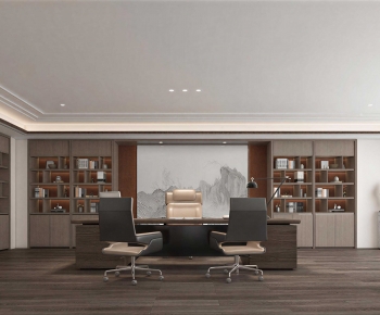 New Chinese Style Manager's Office-ID:131211041
