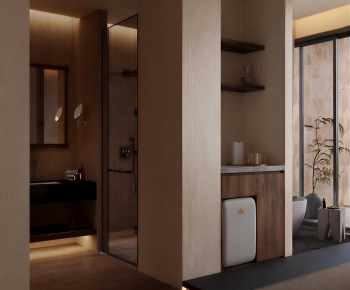 Wabi-sabi Style Guest Room-ID:513386962