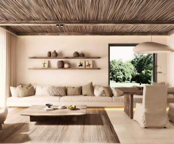 Wabi-sabi Style A Living Room-ID:265768056