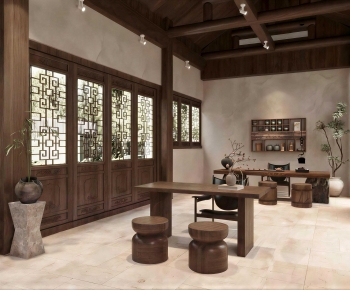 New Chinese Style Tea House-ID:321886069