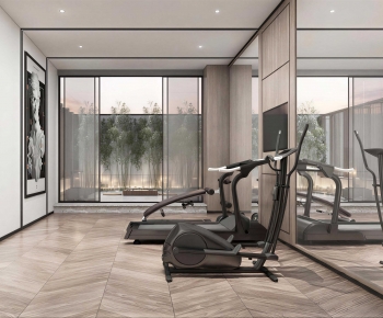 Modern Home Fitness Room-ID:787086964
