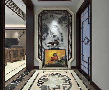 New Chinese Style Hallway-ID:903295044
