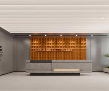 Modern Office Reception Desk-ID:838232043