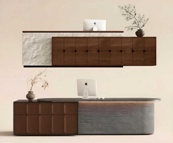 New Chinese Style Reception Desk-ID:454339037