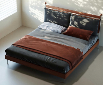 Modern Double Bed-ID:309607983