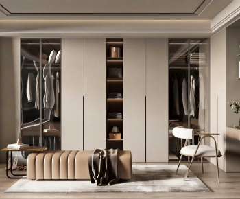 Modern Clothes Storage Area-ID:429905897