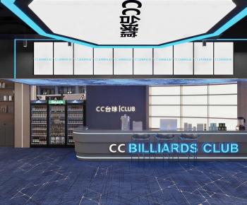 Modern Billiard Room-ID:696549896