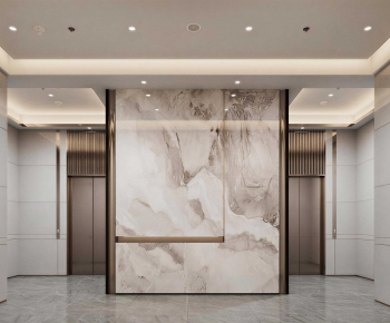 Modern Office Elevator Hall-ID:102438983