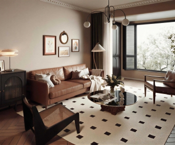 French Style A Living Room-ID:663640521