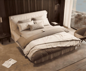 Modern Double Bed-ID:694964898