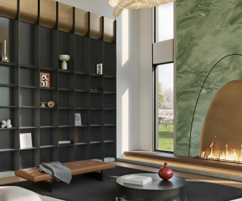 Modern A Living Room-ID:593545912
