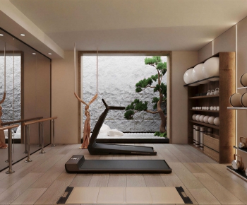 New Chinese Style Home Fitness Room-ID:872788917