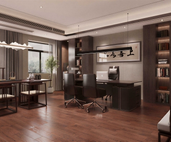 New Chinese Style Manager's Office-ID:893142947