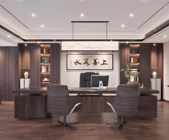 New Chinese Style Manager's Office-ID:670151005