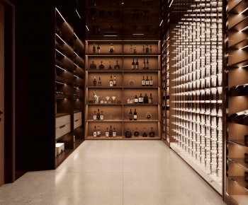 Modern Wine Cellar/Wine Tasting Room-ID:794503935