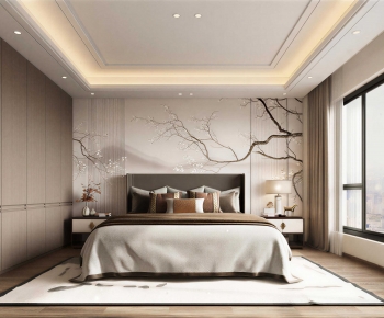 New Chinese Style Bedroom-ID:101680854