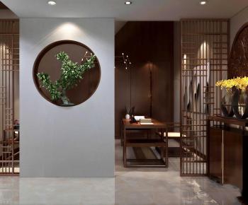 New Chinese Style Hallway-ID:255130054