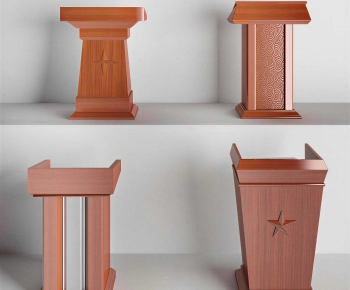 New Chinese Style Rostrum/Lecture Table-ID:953499083