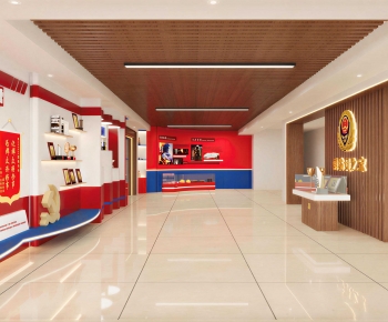 Modern Exhibition Hall-ID:555583954
