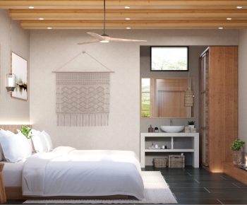 Wabi-sabi Style Guest Room-ID:531711105
