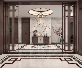 New Chinese Style Hallway-ID:476210166