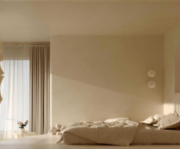 Wabi-sabi Style Bedroom-ID:881674054