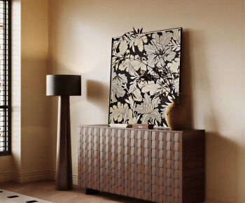 French Style Entrance Cabinet-ID:136110876